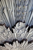 Detail of the ornate ceiling of the 1931 Wiltern Theatre and its adjoining Pellissier Building in Los Angeles