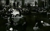 Dramatic wide shot of Humphrey Bogart and Lizabeth Scott, by Joe Walters, Dead Reckoning, 1947