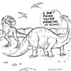 Dinosaur  Wearing Face Masks by Rohitash Rao | Comic Art Print