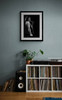 Queen # 12 | Freddie Mercury by Richard E. Aaron | Classic Rock Photo | Limited Edition Print | Framed in black and displayed in a music room.