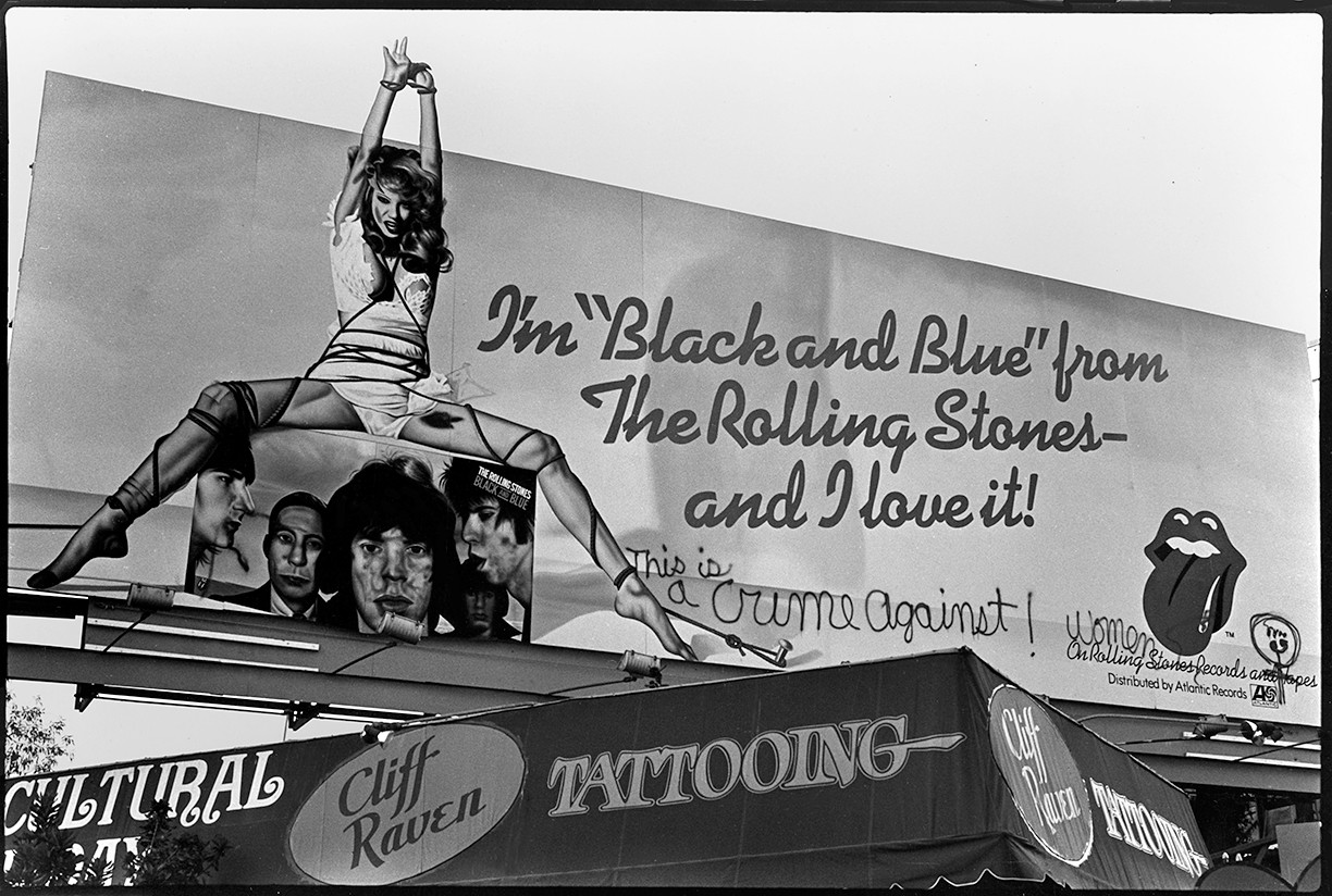 FATHOM | Rolling Stones, Black and Blue Billboard by Robert Landau