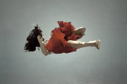 Girl in Red Dress by Phillip Graybill | Underwater Photography | Limited Edition