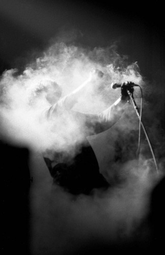 Joey Ramone In Smoke by Drew Carolan