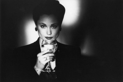 1970\'s fashion shoot with wine