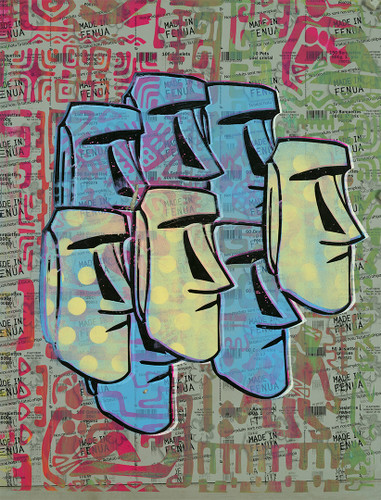 Aku Aku 3 by Kanaky Tiki Pop Art | Fine Art print