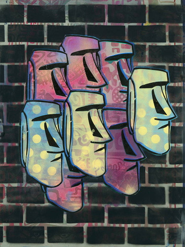 Aku Aku 4 by Kanaky | Tiki Pop Art | Fine Art print