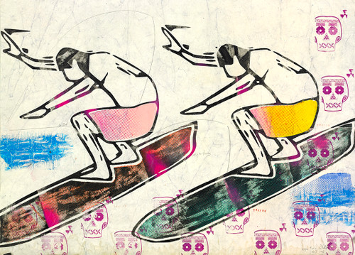 Asymmetrical  Twins by Kanaky | Retro Surf Fine Art Print
