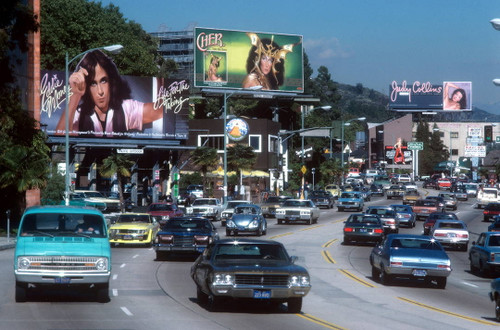 Sunset Strip with Three Billboards by Robert Landau
