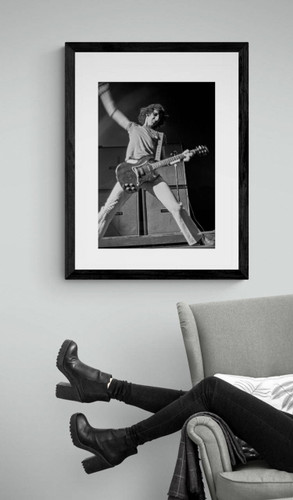 The Who #2 | Pete Townshend Classic Rock Photo framed in black by arm chair | Limited Edition Print by Jeffrey Mayer