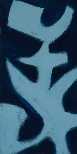 Shapes Study in Blue 4 by Francis Poirot