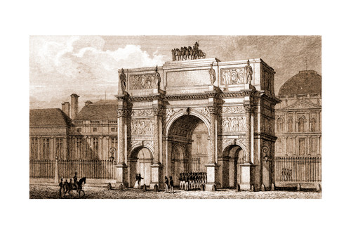 Arc De Triomphe, Palais Des Tuileries by A. Pugin