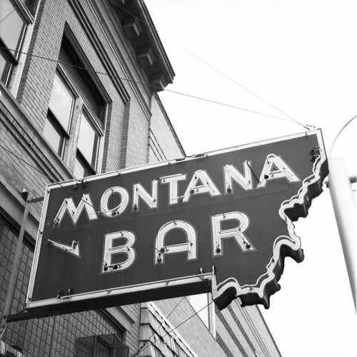 Miles City Bar Photo, 1984 by Drew Carolan