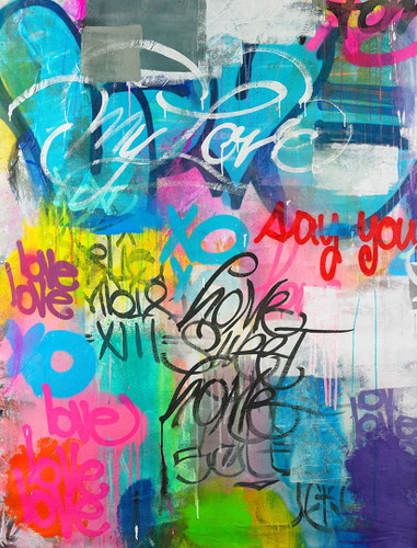 Home Sweet Home by Karlos Marquez Graffiti Art Print