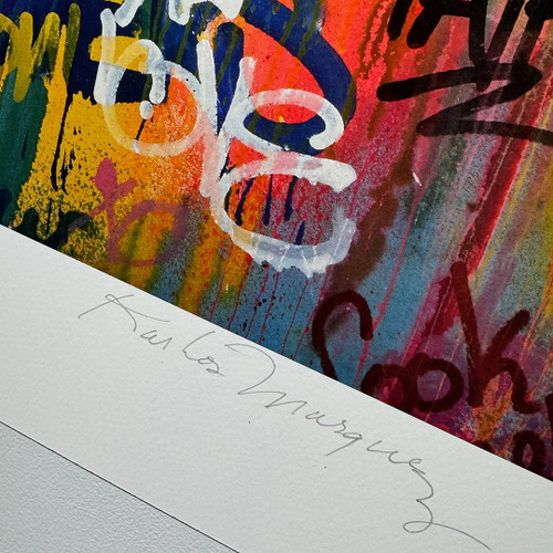 Close Up of Karlos Marquez Signature