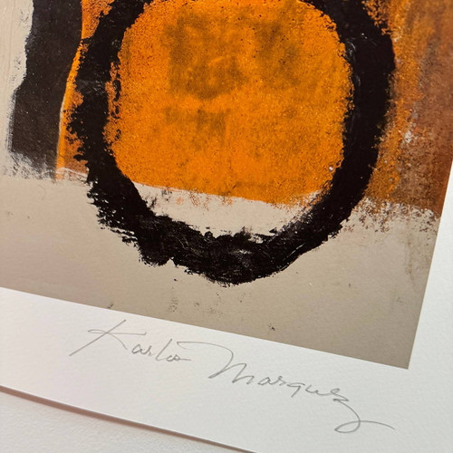 Close Up of Karlos Marquez Signature