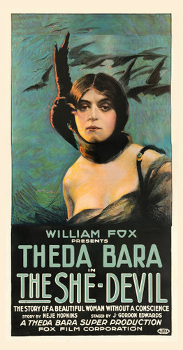 Theda Bara In The She-Devil Movie Poster