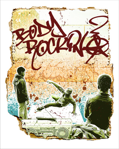 Art collaboration between the street Artist Marcel 'SEL' Blanco and photographer Drew Carolan, featuring Break Dancers in New York City.