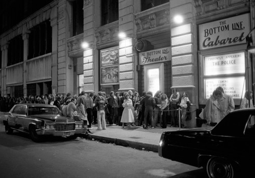Outside of The Bottom Line in New York City, 1979
