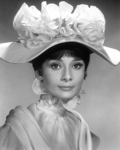 Audrey Hepburn in a hat.