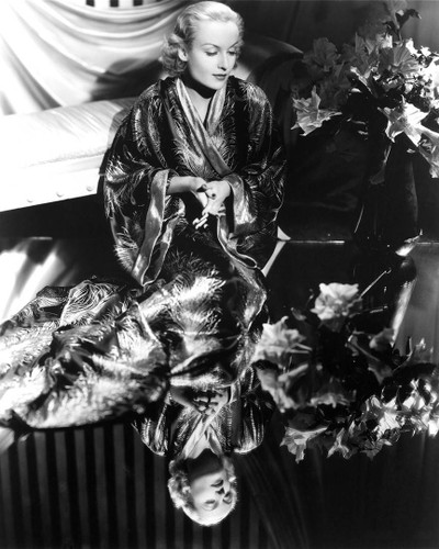 Lush reflection photograph of Carole Lombard