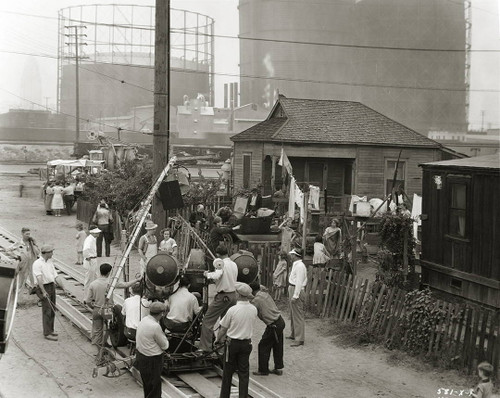 Production still of Joan Crawford by Sam Manatt on the set of Possessed, 1931