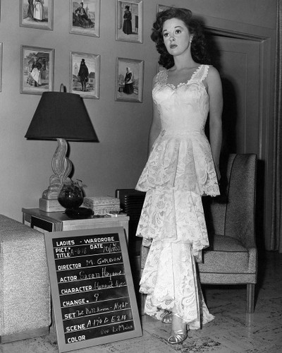Lovely Susan Hayward wardrobe test shot for  I Can Get It for You Wholesale (1951), costumes by Charles Le Maire.