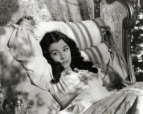 Vivien Leigh lounging in bed in Gone With The Wind, 1939