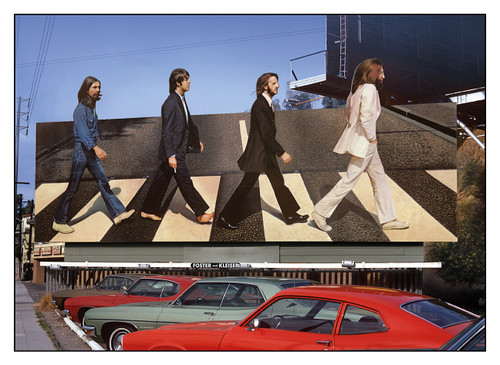 Beatles Abbey Road Billboard on The Sunset Strip by Robert Landau