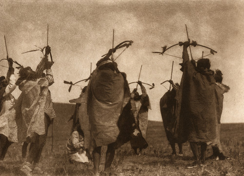 The Flight of Arrows | Vintage Photo | Edward Curtis