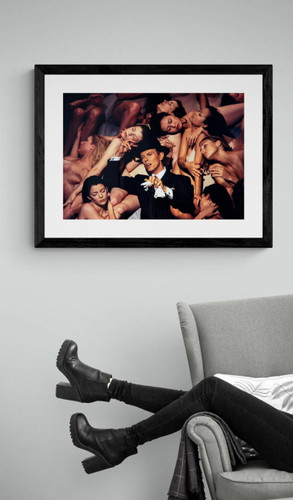 David Bowie | Music Video | Classic Rock Photo | Limited Edition Print framed in black by Jeffrey Mayer