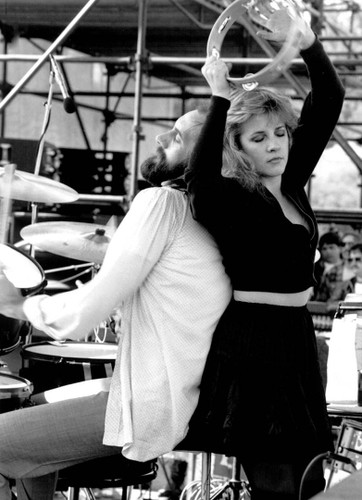 Fleetwood Mac | Mick Fleetwood | Stevie Nicks #1 Photo by Richard E. Aaron| Classic Rock Photo | 1983, concert photo in Los Angeles.