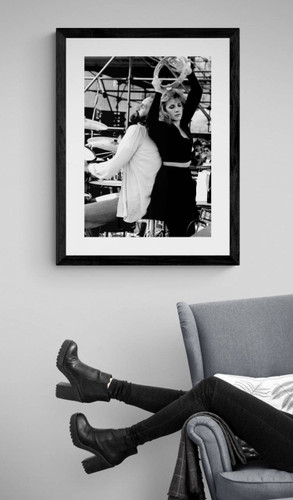 Fleetwood Mac | Mick Fleetwood | Stevie Nicks #1 Photo by Richard E. Aaron| Classic Rock Photo | 1983, concert photo in Los Angeles. |Framed in black by reading chair.