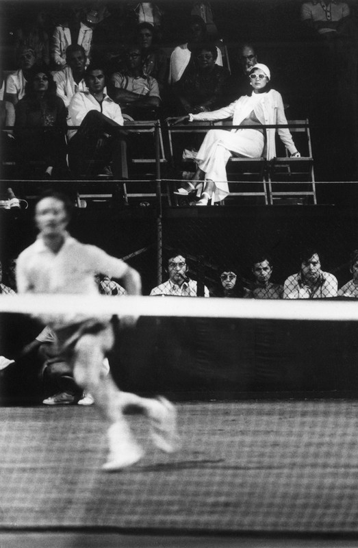 Fashion shoot at a live Wimbledon tennis match