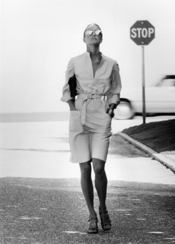 1970's fashion shoot on city streets