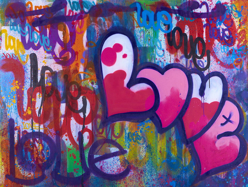 Big Love by Karlos Marquez | Love written in Graffiti style | Fine Art print