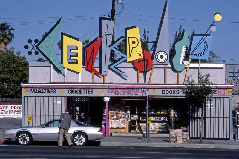 Centerfold News Stand Photo by Robert Landau |  Fairfax and Melrose Ave. in Los Angeles., CA