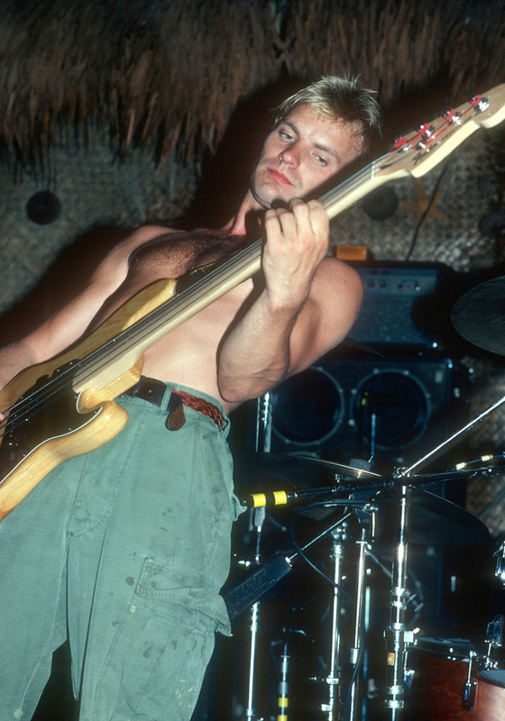 Sting fronting the Police at Madame Wong's in Down Town Los Angeles in 1979.