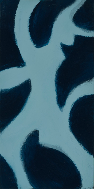 Shapes Study in Blue 4 by Francis Poirot