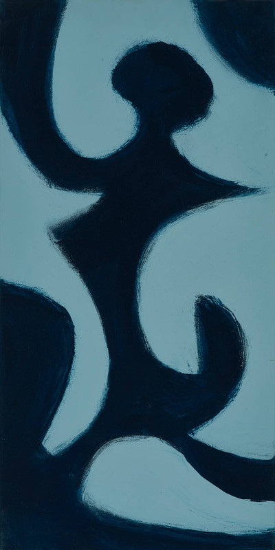 Shapes Study in Blue 1 by Francis Poirot