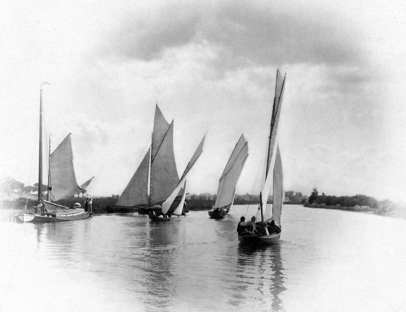A Sailing Match at Horning by Peter Henry Emerson