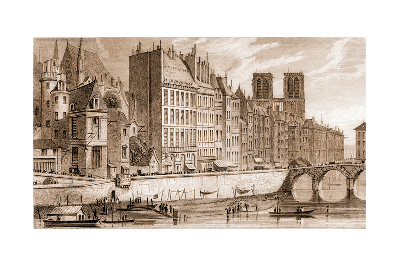 Quai Des Orfevres by A. Pugin