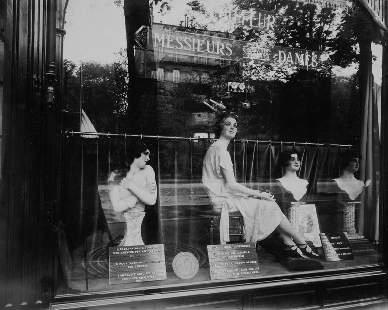 Salon de Coiffure by Eugène Atget