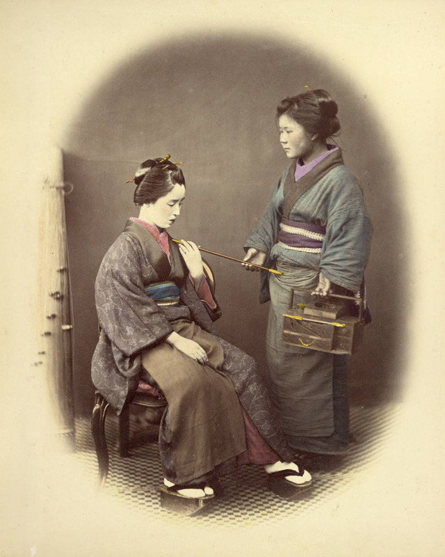 Young Lady, with Pipe #2 by Felice Beato