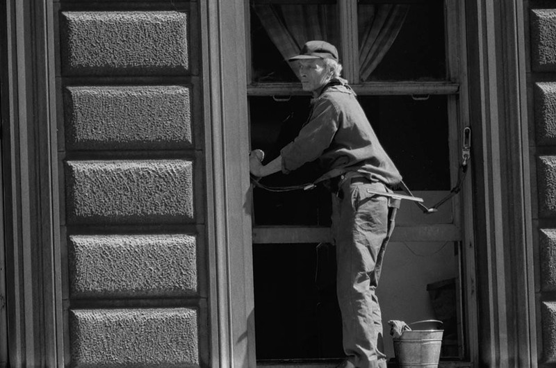 Window Washer Photo, 1980 by Drew Carolan