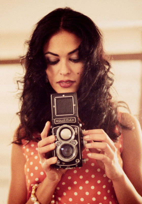 Maria with Rollei, 1997 Photo by Drew Carolan