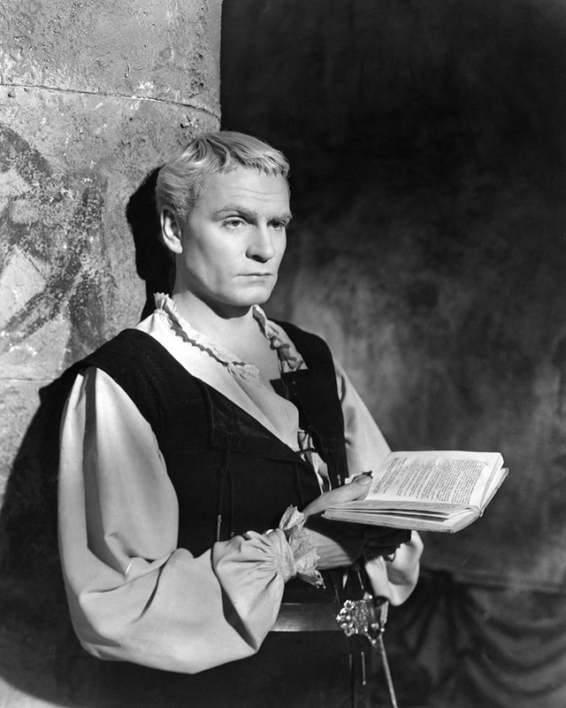 Sir Laurence Olivier in a signature performance that set the standard for all filmed Hamlets from then on.