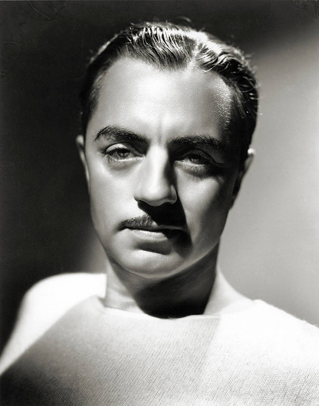 Beautifully lit portrait shot of William Powell by George Hurrell.