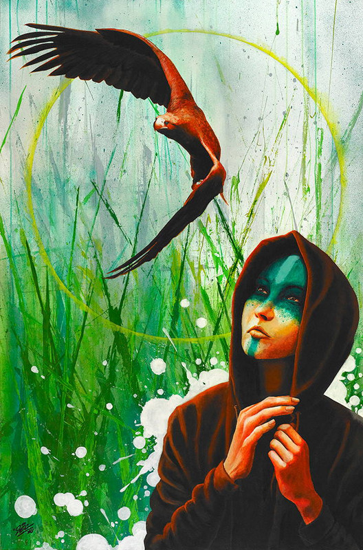 Release Yourself by Marcel \'SEL\' Blanco | Acrylic and spray paint on wood panel