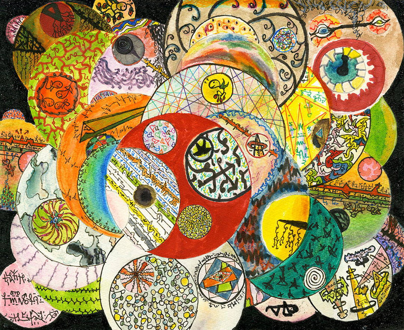 When Worlds Collide  b y Steve Vai | Geometric Abstract Art | Fine Art print