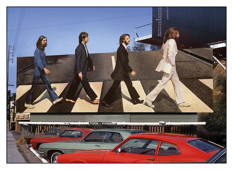 Beatles Abbey Road Billboard on The Sunset Strip by Robert Landau